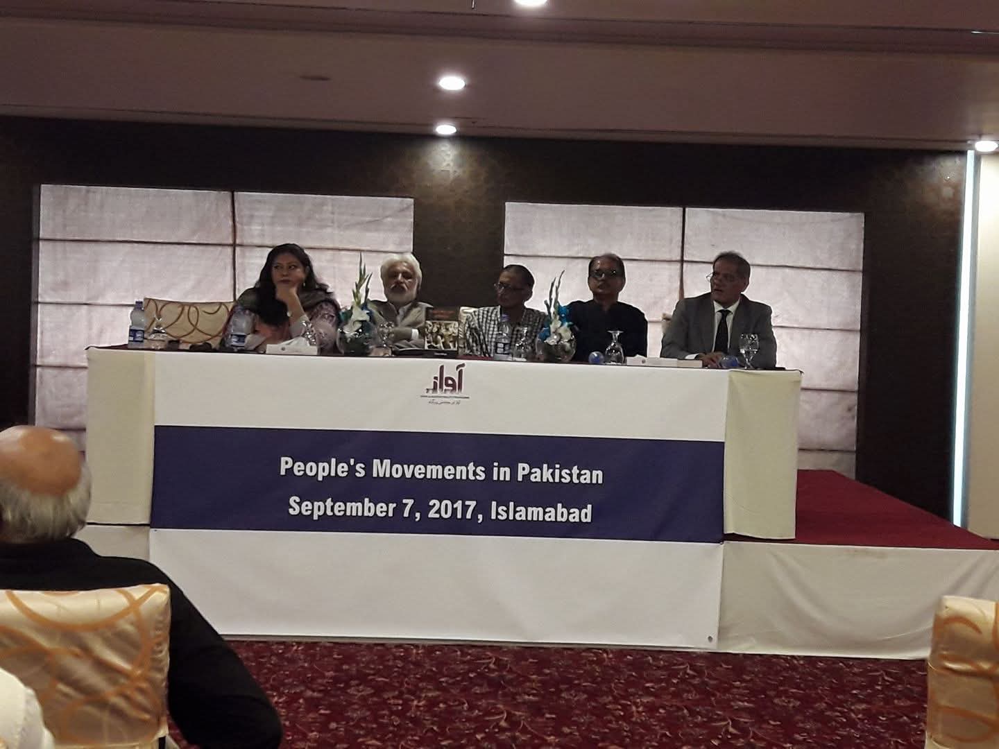 Launch of my book People's Movements in Pakistan