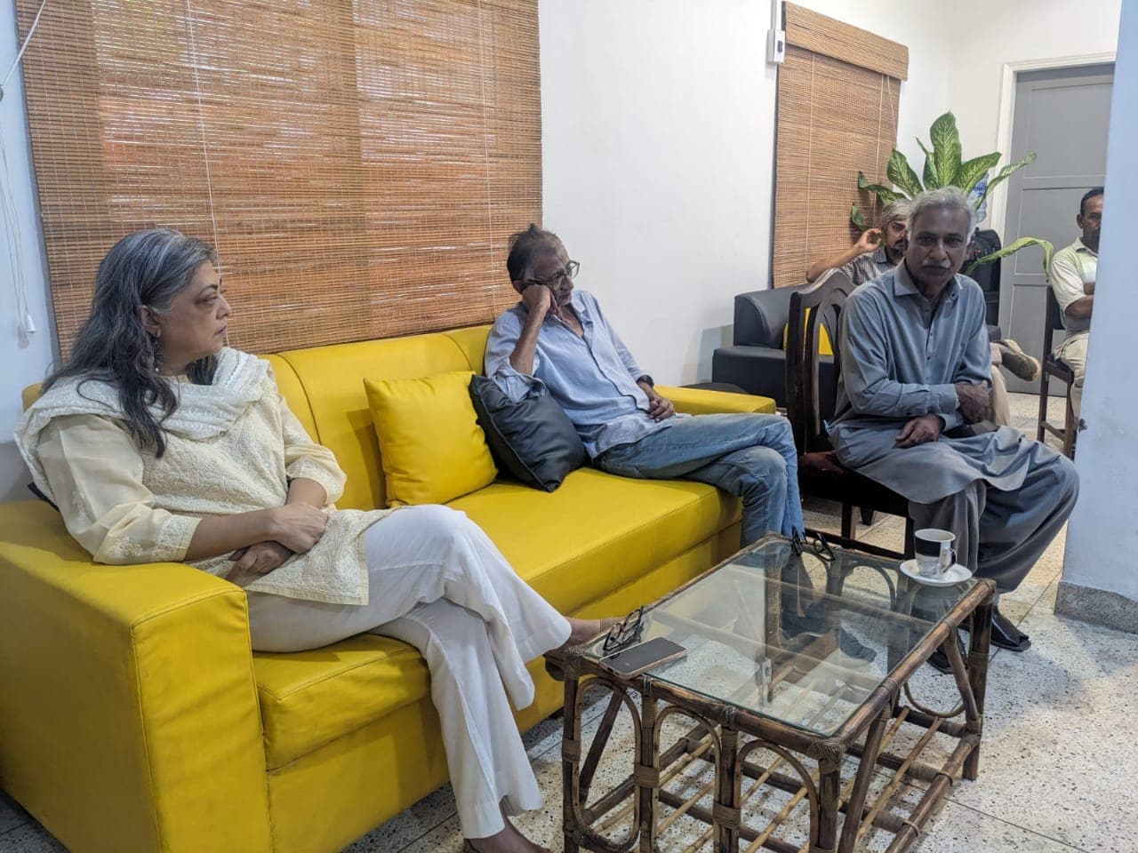 With Aisha Gazdar & Nasir Mansoor